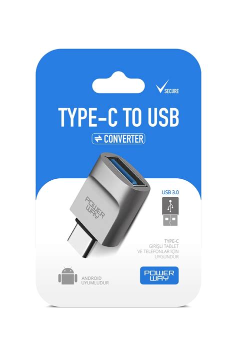 Powerway Type C To Usb Y Ksek H Zl Veri Aktar M Otg Evirici