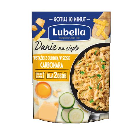 Lubella Danie Na Ciep O Wst Ki Z Cukini W Sosie Carbonara Polski