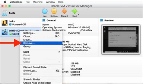 How To Delete A Virtual Machine From Virtualbox