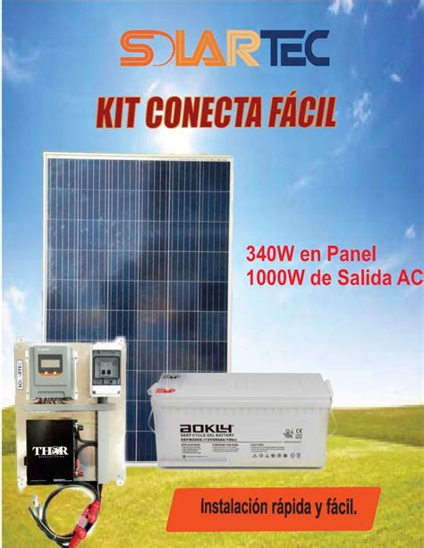 KIT SOLAR CONECTA FÁCIL S340 1000W MARCA SOLARTEC Solartec Panamá