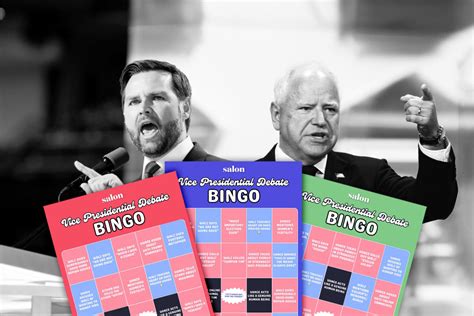 Play Along With Salon S Official Vice Presidential Debate Bingo Cards