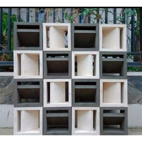 Jual Loster Roster Beton Minimalis Modern Motif Putih Dan Abu