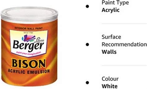 Berger Plastic Emulsion Wall Paint Ltr At Best Price In Harda Id