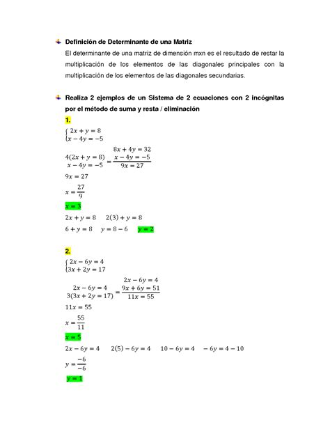 Solution Sistema De Ecuaciones Lineales Studypool