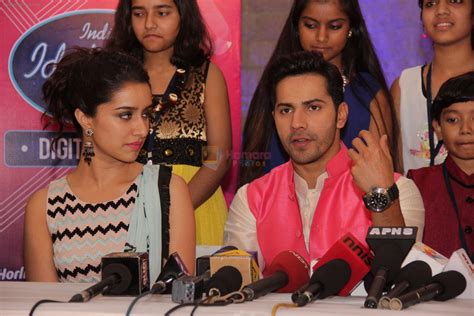 Varun Dhawan Shraddha Kapoor At Abcd Media Meet With Indian Idol