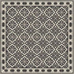 PIASTRELLA MAINZU FLORENTINE CENTRO BLACK SATINATO 20X20