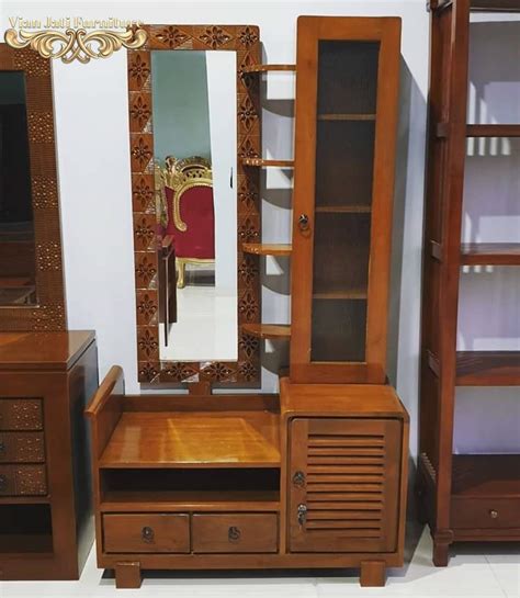 Meja Rias Retro Kayu Jati Vian Jati Furniture Jepara