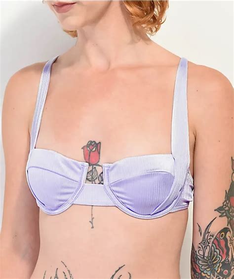 Sunsets Inc Damsel Jacquei Lavender Bralette Bikini Top Mall Of America