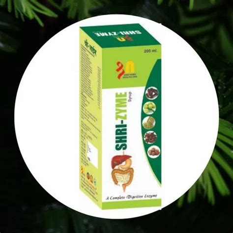 Shri Zyme Syp 200ml At 110 Piece Ayurvedic Digestive Enzyme Tonic