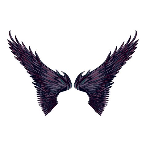 Realistic Double Wings Double Wings Realistic Winged Png And Vector