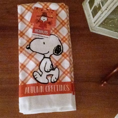 Peanuts Holiday Snoopy Kitchen Towels Poshmark