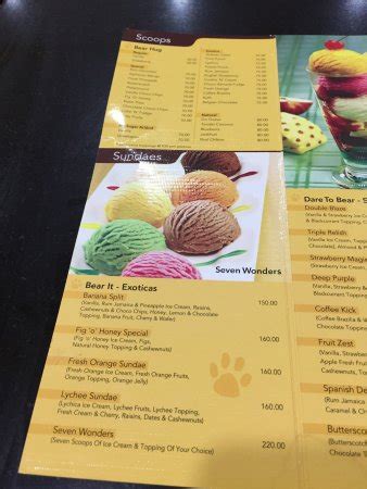 Polar Bear The Ice Cream Zone Bengaluru Restaurant Reviews Phone