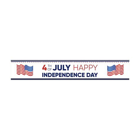 Independence Day Banner Patriotic Indoor Outdoor Party Decoration