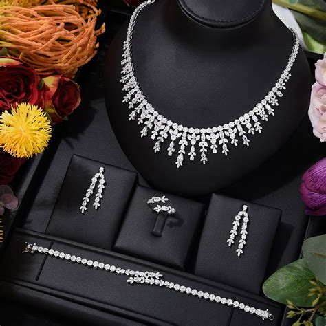 GODKI conjunto de joyas de lujo para mujer joyería nupcial africana de