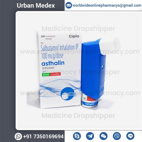 Asthalin Salbutamol Inhaler Cipla Ltd 200 Metered Doses At Rs 200