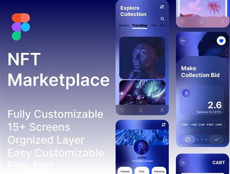 Nft Marketplace App Ui Kit Figma