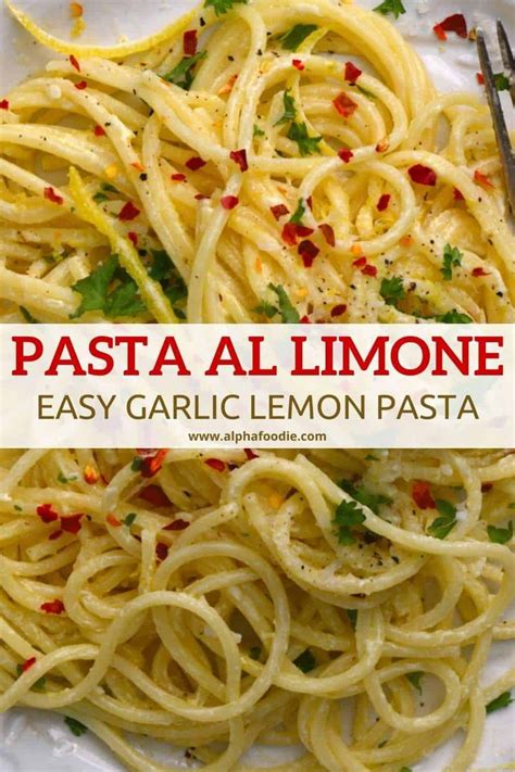 This 15 Minute Garlic Lemon Pasta Aka Pasta Al Limone Is Creamy Buttery Lemony And Ready To