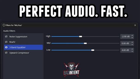 How To Use The 3 Band Equalizer In Obs Studio Youtube