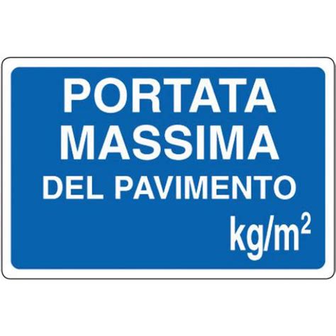 Cartello Di Indicazione Portata Massima Del Pavimento Manutan It