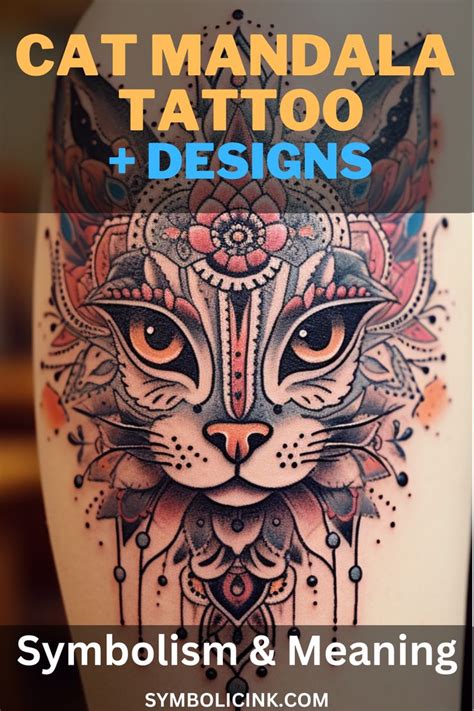 Cat Mandala Tattoo Small Mandala Tattoo Cat Mandala Mandala Tattoo