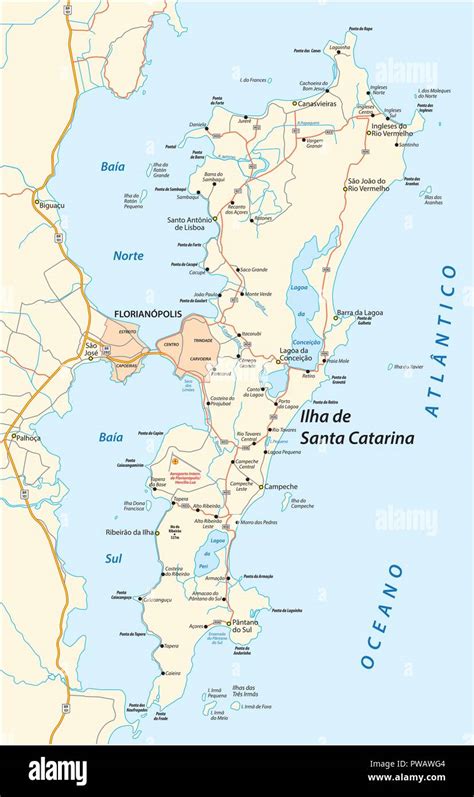 Mapas De Santa Catarina E Florianópolis