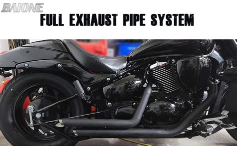 Baione Staggered Shortshots Full Exhaust Pipe Kit Silencer Mufflers