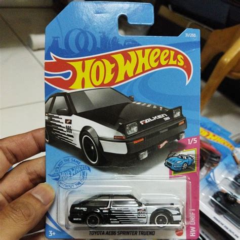 Hotwheels Toyota AE86 Sprinter Trueno Shopee Malaysia