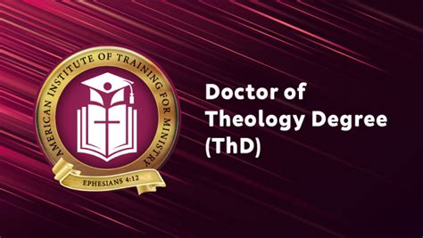 Doctor of Theology – American Institute of Training for Ministry