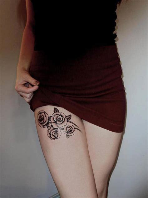 Rose Thigh Tattoos Designs Ideas And Meaning Tattoos For You