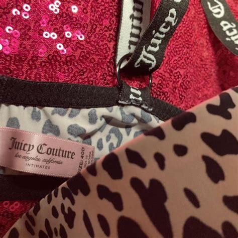 Juicy Couture Push Up Bra Size 40D Leopard Print Depop