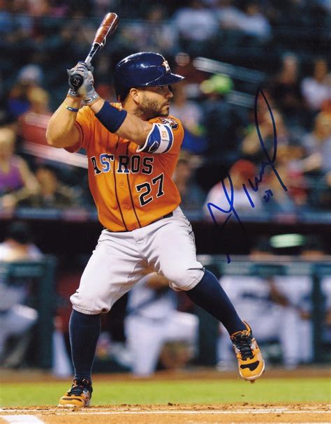 Jose Altuve Signed Photo 8x10 Rp Autographed Houston Astros Baseball