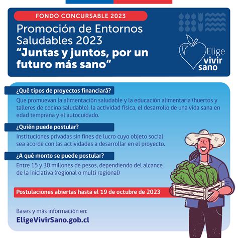 Fondo Concursable De Elige Vivir Sano Abre Sus Postulaciones La Voz