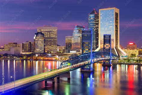 Jacksonville Florida Skyline Stock Foto Adobe Stock