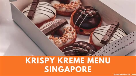 Krispy Kreme Menu With Prices Singapore Updated 2024