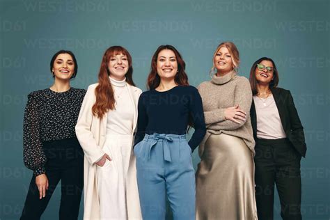 Smiling Women Fo Different Ages Standing Together In A Studio Diverse