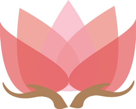 Hands And Lotus Flower Icon