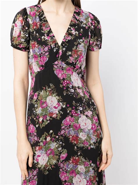 Loveshackfancy Shontelle Floral Print Midi Dress Farfetch