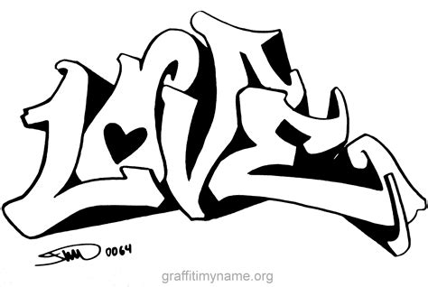 How To Draw I Love You In Graffiti Letters