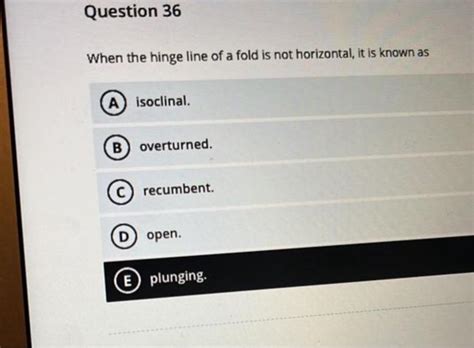 Solved Question 36 When the hinge line of a fold is not | Chegg.com