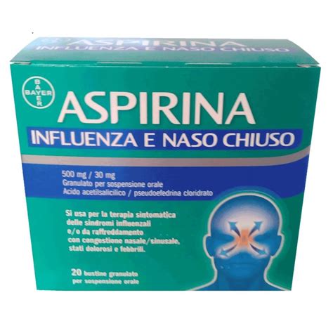 Bayer Aspirina Influenza E Naso Chiuso Mg Mg Granulato Per