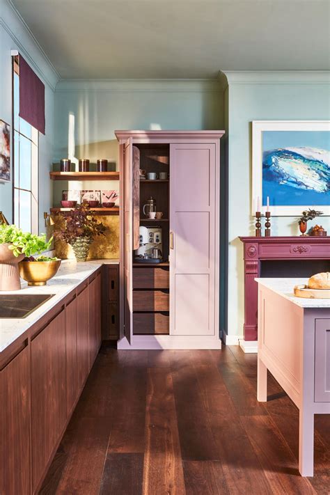 Houghton Statement Kitchen With Walnut Purple Hues