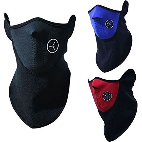 Unisex Ski Mask Neck Warmer, Neoprene Face Mask Winter Cold Weather ...