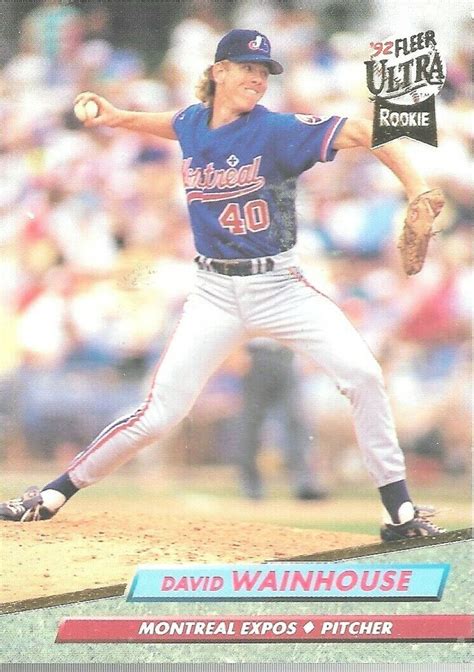 Fleer Ultra Rookie David Wainhouse Montreal Expos Baseball