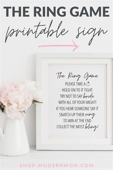 Ring Game Bridal Shower Free Printable Printable Calendars At A Glance