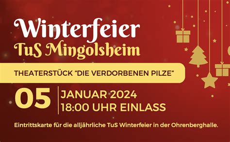 Winterfeier TuS Mingolsheim TuS Mingolsheim