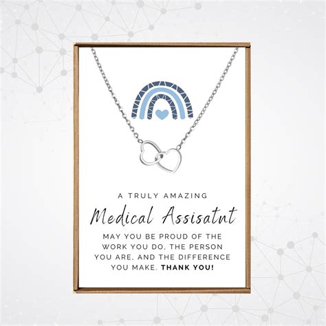 Medical Assistant Necklace Certified Nursing Assistant Gifts Ma Week