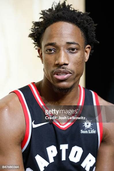 Demar Derozan Of The Toronto Raptors Debuts The New Jersey During The