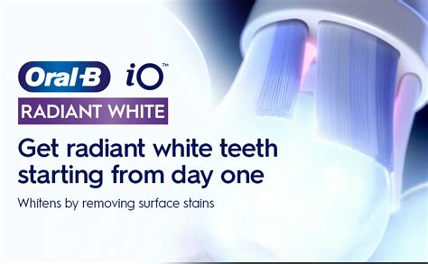 Oral B Io Radiant White Testine Spazzolino Elettrico Confezione Da