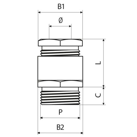 CEMBRE 2001 PRESSACAVO IN OTTONE NICHELATO CON GUARNIZIONE IN PVC