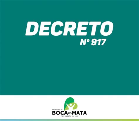 Decreto N Prefeitura De Boca Da Mata